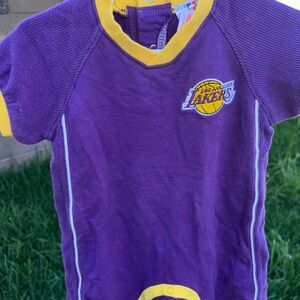 Baby romper Lakers Purple and Yellow Jersey